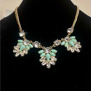 Vintage Floral Design Statement Necklace